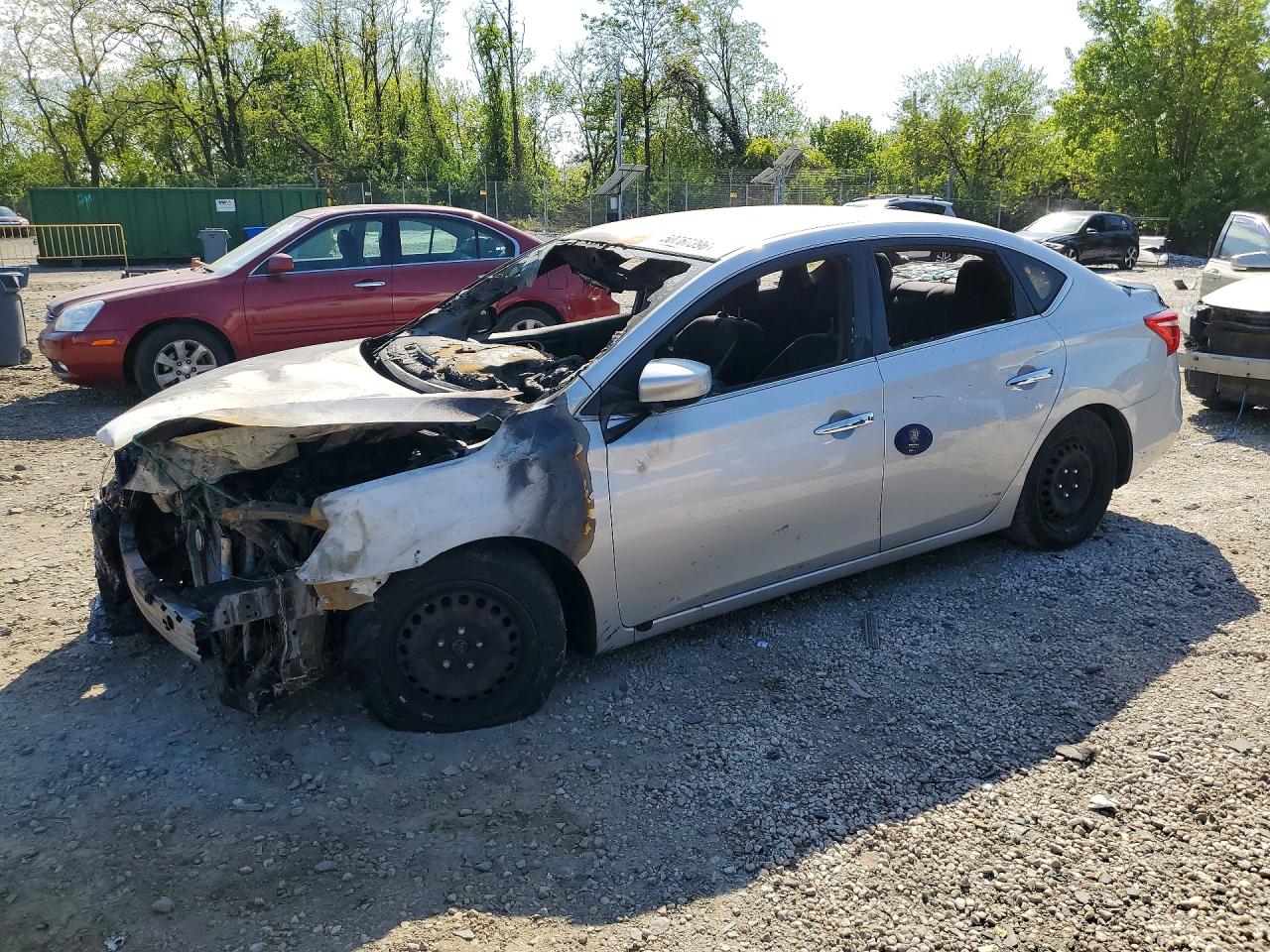 2017 Nissan Sentra — Burn — aukcja Copart md - baltimore east - 1