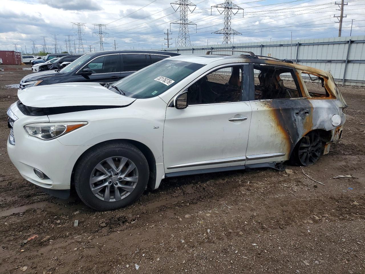 2014 Infiniti QX60 — Burn — aukcja Copart il - chicago north - 1