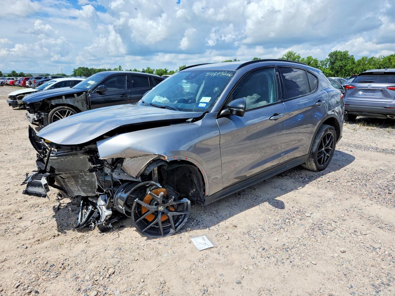 2020 Alfa Romeo Stelvio — Front End — aukcja Copart tx - houston - 1