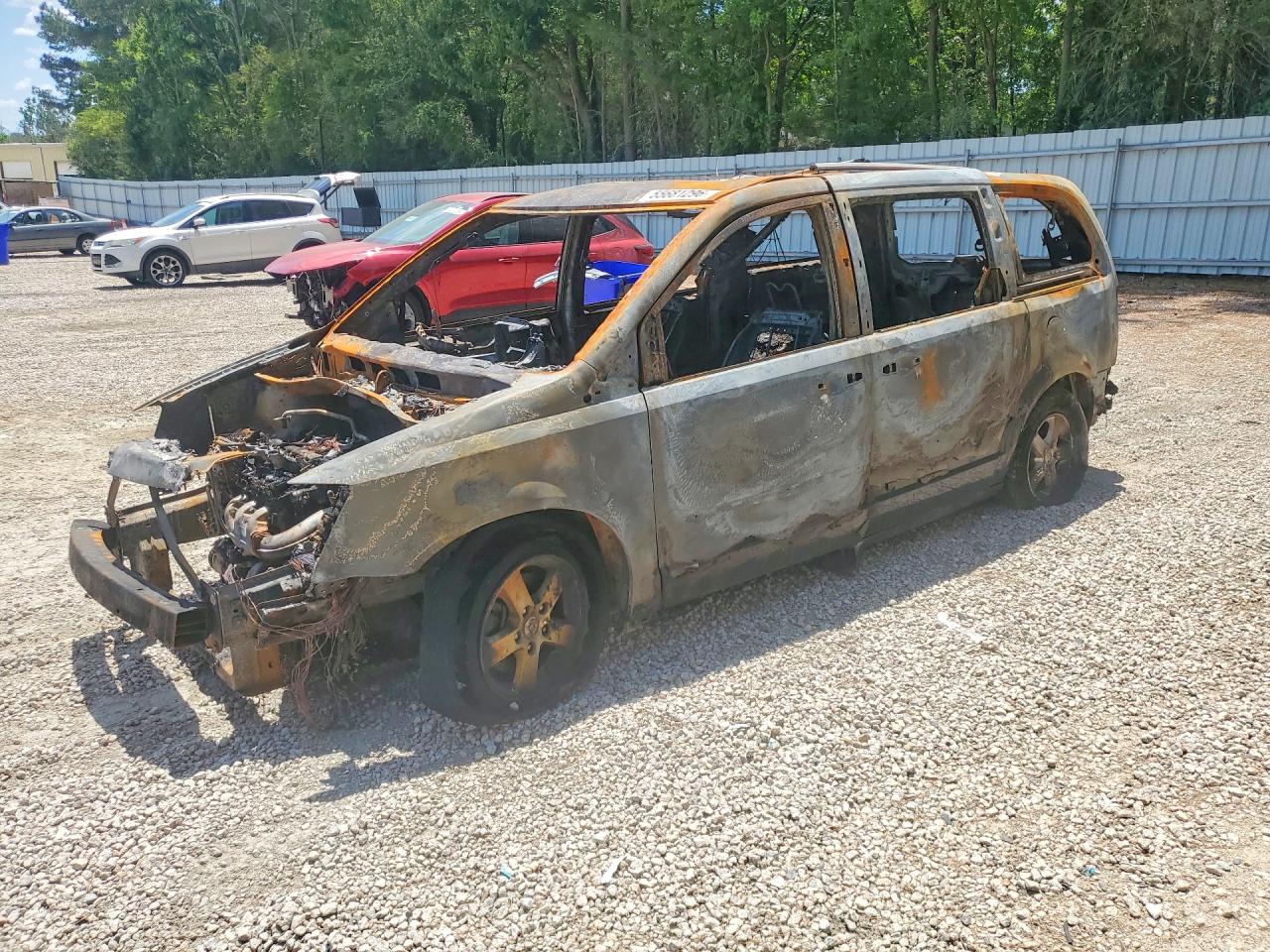 2009 Dodge Caravan — Burn — aukcja Copart nc - raleigh north - 1