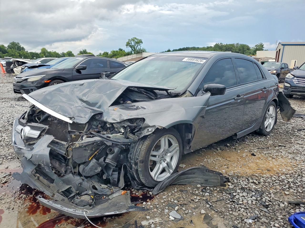 2008 Acura TL — Rear End — aukcja Copart al - birmingham - 1