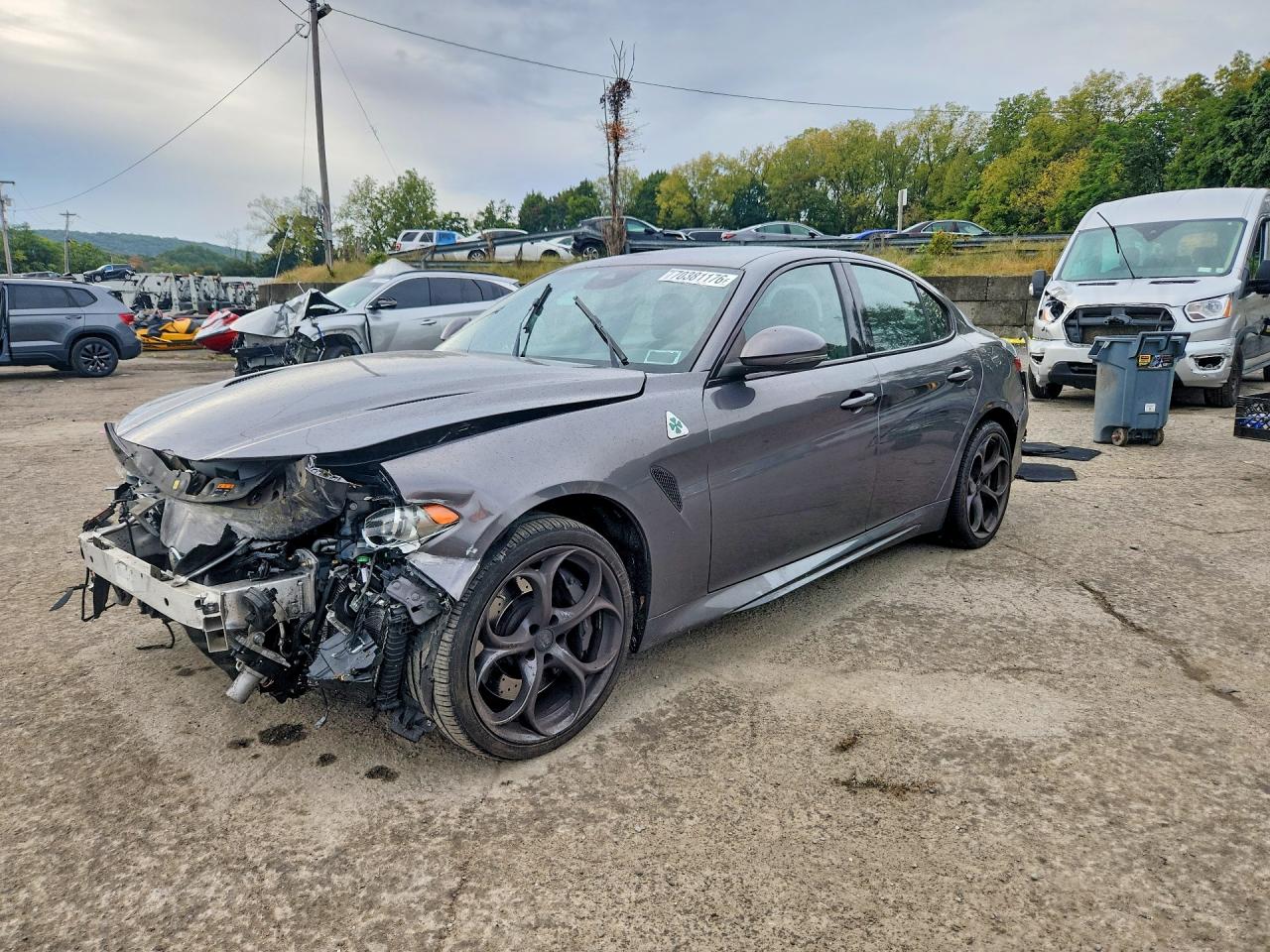 2018 Alfa Romeo Giulia — Front End — aukcja Copart newburgh sublot, 18 route 17k, newburgh ny 12550 - 1