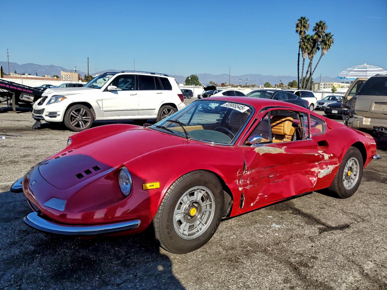 1970 Ferrari — Side — aukcja Copart ca - van nuys - 1
